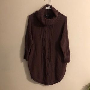 Purple Turtle Neck Sweater